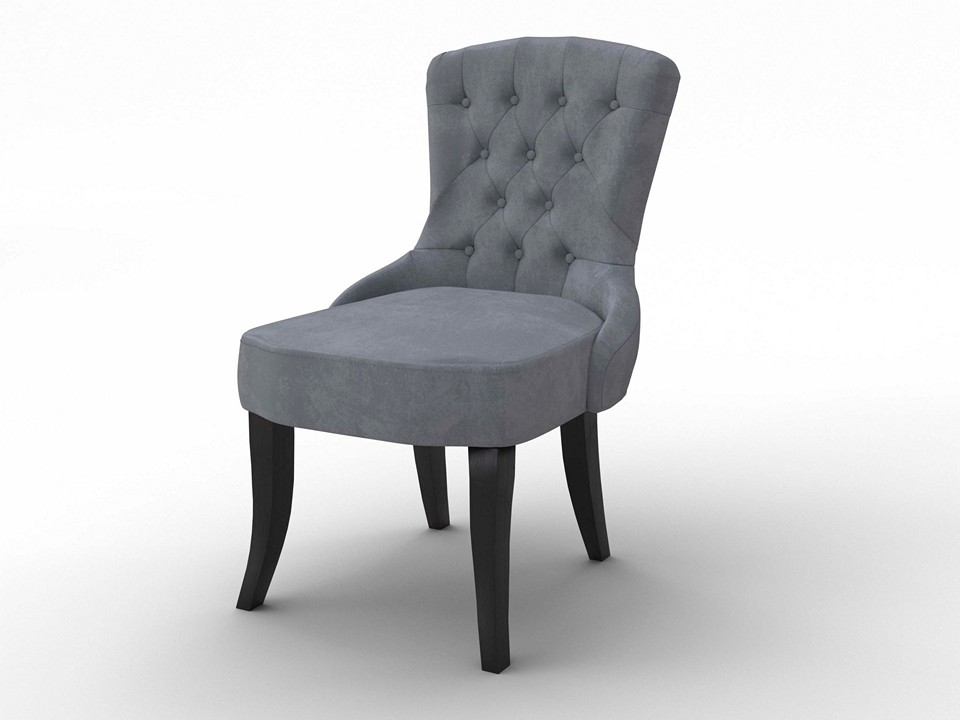 Орматек Стул Flavio с пуговицами Ткань Микровелюр Laska 06 Серый мох 53x62 50780₽